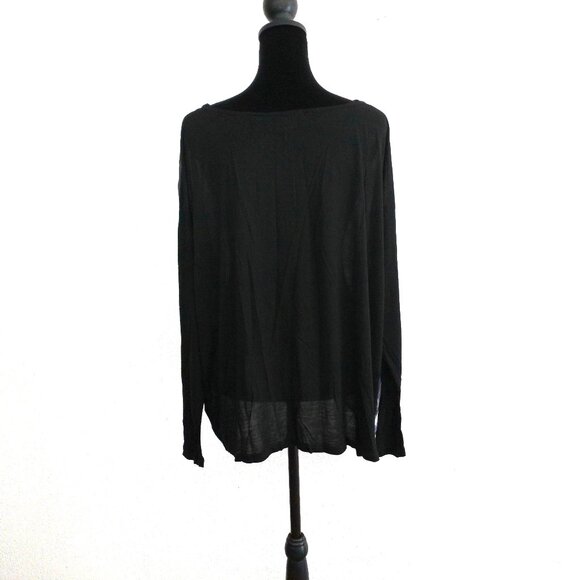 Fate, Multi- color abstract Women's long sleeve blouse, shiny/smooth - Picture 7 of 9